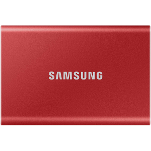 Samsung Portable SSD T7 500GB USB 3.2 Type-C (MU-PC500R/WW) зовнішній червоний ТОП в Івано-Франківську