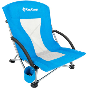 Крісло розкладне KingCamp Beach Chair (KC3841) Синє (KC3841 BLUE) ТОП в Івано-Франківську