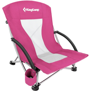 Кресло раскладное KingCamp Beach Chair (KC3841) Розовое (KC3841 DARKROSE) в Ивано-Франковске