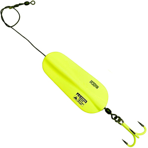 Блешня DAM Madcat A-Static Inline Spoon 125 г трійник № 3/0 Fluo Yellow UV (66120) надійний