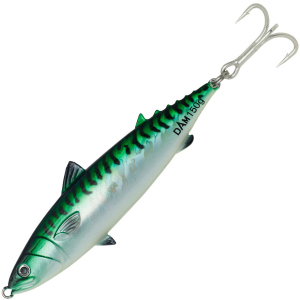 Блешня DAM Salt-X Mackerel Pilks 100 г 11 см трійник № 1/0 Green Glow UV (69489) краща модель в Івано-Франківську