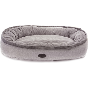 Лежак для собак Harley and Cho Donut Gray L 95x70 см (3102862) ТОП в Ивано-Франковске