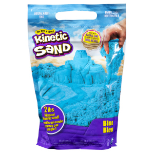 Пісок для дитячої творчості Kinetic Sand Colour Синій 907 г (71453B) ТОП в Івано-Франківську