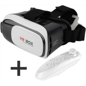 Окуляри віртуальної реальності 3D VR Box 2.0 Remax + пульт у подарунок, чорно-білі SKU_130127 надійний