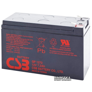 Акумуляторна батарея CSB 12V 7.2Ah (GP1272F2/GP1272) краща модель в Івано-Франківську