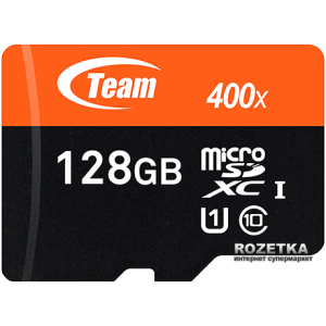 Team MicroSDXC 128GB Class 10 UHS-I + SD adapter ТОП в Івано-Франківську