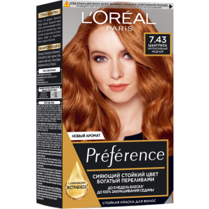 Стойкая гель-краска для волос L'Oreal Paris Recital Preference 7.43 - Интенсивный медный 174 мл (3600520702858) в Ивано-Франковске