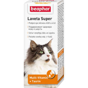 купити Рідкі вітаміни Beaphar Laveta Super for cats для вовни котів 50 мл (12524) (8711231125241)