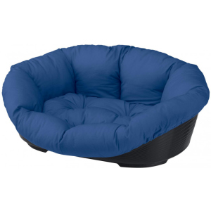 Пластиковый лежак для собак Ferplast Sofa' 4 64х48х25 см Синий (70224090) лучшая модель в Ивано-Франковске