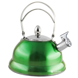 Чайник Lora NS11KET со свистком 3 л Зеленый (H11-006) надежный