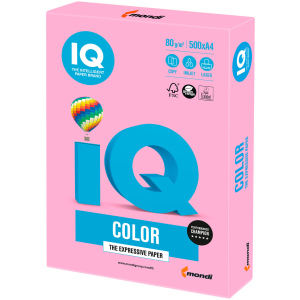 Папір IQ Color Neon Pink рожевий А4 80г/м2 500 аркушів (9003974411873) ТОП в Івано-Франківську