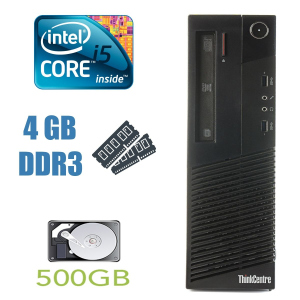 Уживані Lenovo ThinkCentre M93p Desktop / Intel Core i5-4570 (4 ядра по 3.2-3.6 GHz) / 4GB DDR3 / 500GB HDD / USB 3.0 ТОП в Івано-Франківську