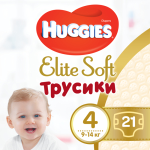 Трусики-подгузники Huggies Elite Soft Pants 4 (L) 21 шт (5029053546971) лучшая модель в Ивано-Франковске