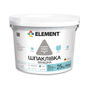 Финишная шпатлевка "ELEMENT" 25 кг лучшая модель в Ивано-Франковске