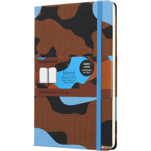 Записная книга Moleskine Blend 13 х 21 см 240 страниц в линейку Синий камуфляж (8058341717356) надежный