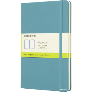 Нотатник Moleskine Classic 13 х 21 см 240 сторінок без линівки Океанський синій (8058341715383) краща модель в Івано-Франківську