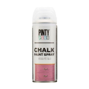 Фарба-аерозоль на водній основі PINTYPLUS Chalk-finish 400мл рожевий темний (8429576230604) ТОП в Івано-Франківську