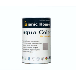 Краска для дерева Bionic-House Aqua Color UV-protect 0,8л Пепел А117