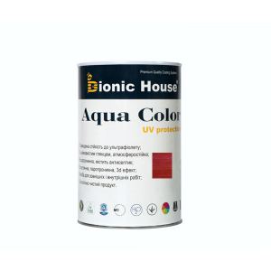 Краска для дерева Bionic-House Aqua Color UV-protect 0,8л Вишня А108