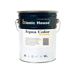 Краска для дерева Bionic-House Aqua Color UV-protect 10л Пепел А117 в Ивано-Франковске