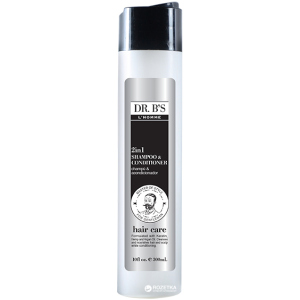 Шампунь-кондиціонер 2 в 1 Dr. B's L'Homme 2in1 Shampoo&amp;Conditioner 300 мл (755439352847) краща модель в Івано-Франківську