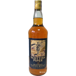 Вискі Scottish Piper Finest витримка 3 роки 1 л 40% (5021692400300)