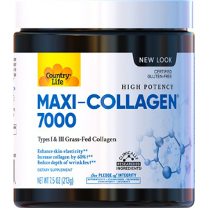 Натуральна добавка Country Life 1 та 3 Типів + Біотин Maxi Collagen 7.5 унцій (210 г) (015794050704) ТОП в Івано-Франківську