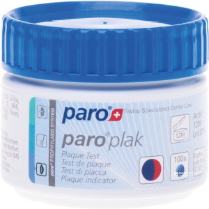 2-цветные таблетки для индикации зубного налета Paro Swiss plak 100 шт (7610458012093) ТОП в Ивано-Франковске