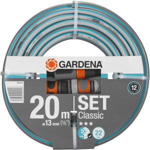 Шланг с комплектом для полива Gardena Classic 13 мм (1/2") 20 м Set (18004-20.000.00) лучшая модель в Ивано-Франковске