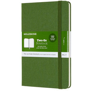 Нотатник Moleskine Two-Go 11.5 x 17.5 см 144 сторінки Зелена (8058647620190) ТОП в Івано-Франківську