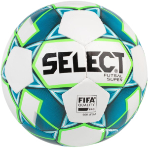 Мяч футзальный Select Futsal Super FIFA (250) №4 White-Blue (5703543186723) в Ивано-Франковске