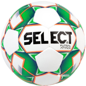 М'яч футзальний Select Futsal Attack New (046) №4 White-Green (5703543187102) ТОП в Івано-Франківську