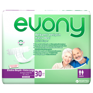 Підгузки для дорослих Evony 4 Extra Large 30 шт (8690536804092) в Івано-Франківську