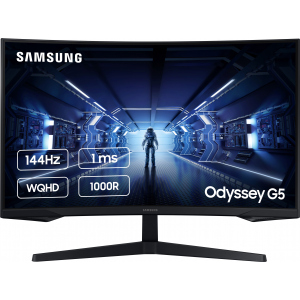 Монітор 31.5" Samsung Odyssey G5 LC32G54T Black (LC32G54TQWIXCI) краща модель в Івано-Франківську