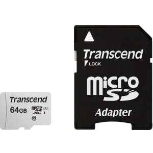 Transcend 300S microSDXC 64GB UHS-I U1 + SD-Adapter (TS64GUSD300S-A) в Ивано-Франковске