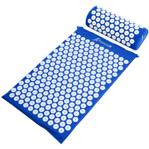 Коврик массажно-акупунктурный ProSource Acupressure Mat and Pillow Set с подушкой 64 х 40 см Синий (ps-1201-accuset-blue) в Ивано-Франковске