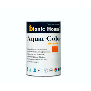 Краска для дерева Bionic-House Aqua Color UV-protect 0,8л Янтарь ТОП в Ивано-Франковске