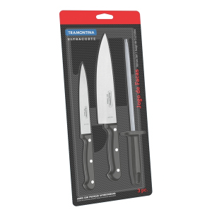 Набір ножів Tramontina Ultracorte 3 предмети (23899/072) краща модель в Івано-Франківську