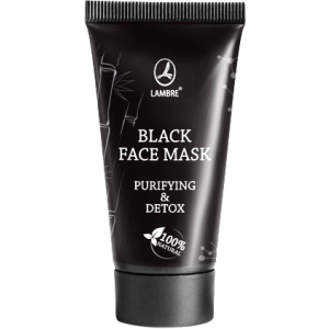 Маска Lambre Black face mask Багатофункціональна очищувальна з детокс і матуючим ефектом 40 мл (3760183769992) ТОП в Івано-Франківську