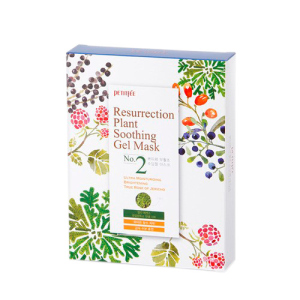 Зволожуюча маска для обличчя Petitfee Resurrection Plant Soothing Gel Mask 10 х 30 г (8809508850092) ТОП в Івано-Франківську