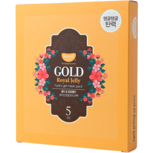 Гідрогелева маска для обличчя із золотом Koelf Gold & Royal Jelly Mask 5 х 30 г (8809239802582) краща модель в Івано-Франківську