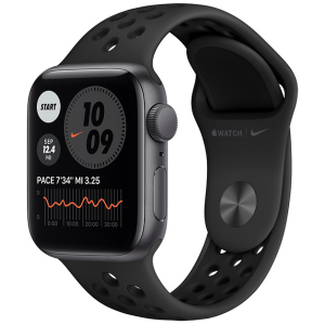 Смарт-часы Apple Watch SE Nike GPS 40mm Space Gray Aluminum Case with Anthracite/Black Nike Sport Band (MYYF2UL/A) лучшая модель в Ивано-Франковске
