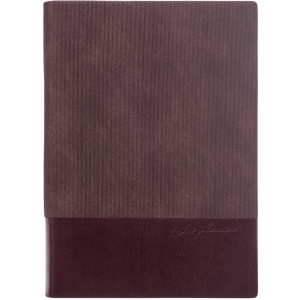 Щоденник недатований Leo Planner Velvet A5 PU 352 сторінки Коричневий (252033) в Івано-Франківську