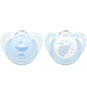 Пустушка для сну Nuk Baby Blue 0-6 міс 2 шт Блакитна (4008600275046) в Івано-Франківську