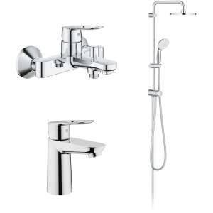 Набір змішувачів GROHE BauLoop ShowerSys 26129005 (23337000+23603000+27389002) в Івано-Франківську