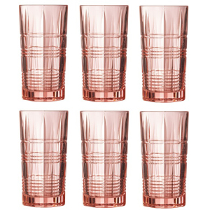 Набір склянок Luminarc Даллас Рожевий 6 х 380 мл (P9164/1) краща модель в Івано-Франківську