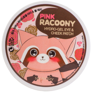 Гідрогелеві патчі для очей та вилиць Secret Key Pink Racoony Hydro-Gel Eye & Cheek Patch 90 г 60 шт (8809305998751) краща модель в Івано-Франківську