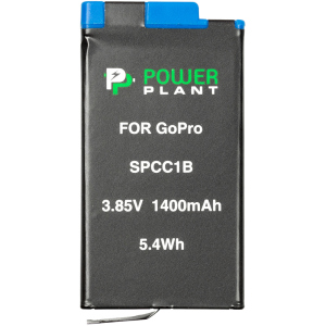 Аккумулятор PowerPlant GoPro SPCC1B 1400 мАч (CB970384) лучшая модель в Ивано-Франковске