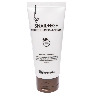 Пінка для вмивання з муцином равлики Secret Skin Snail+EGF Perfect Foam Cleanser 100 мл (8809540515331) надійний