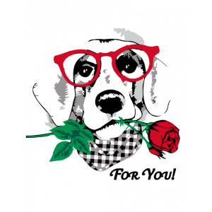 Набір для творчості Rosa Start акриловий живопис за номерами Dog with a Rose 35 х 45 см (4823098517757) ТОП в Івано-Франківську